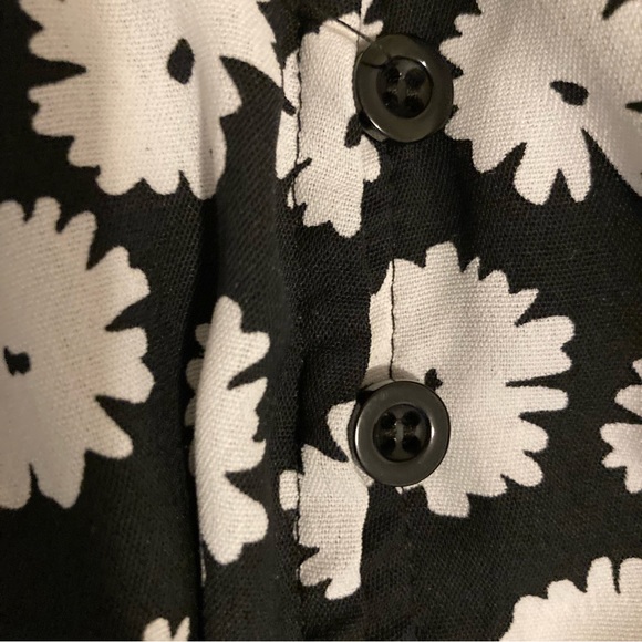 Cottagecore black and white floral maxi dress from Japan - Picture 5 of 5